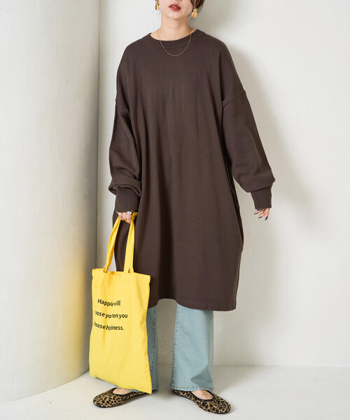 プリーツプリーズ　KNIT KNIT ミニワンピース　チュニック　ブラック　黒 イッセイ・ミヤケ プリーツプリーズ・ワンピース Aランク. : 質屋さの