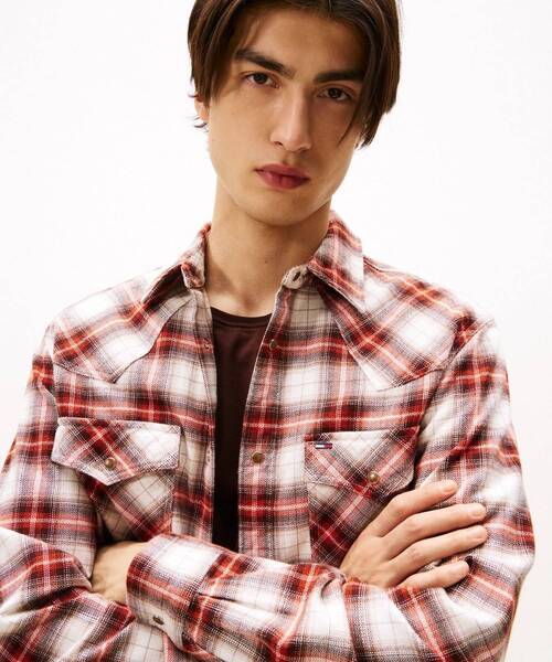 セール】レギュラーフランネルチェックシャツ（シャツ/ブラウス