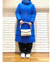 Desigual | ベルト付きロング中綿ジャケット(ダウンジャケット/コート)