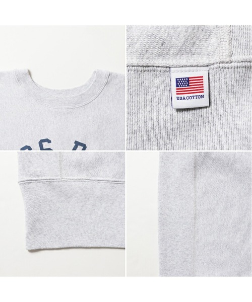 HOUSTON(ヒューストン)の「HOUSTON リバーススウェット(KINGS POINT)(スウェット・メンズ・グレー/オフホワイト・MEDIUM/LARGE/X-LARGE/XX-LARGE)」の5枚目の写真