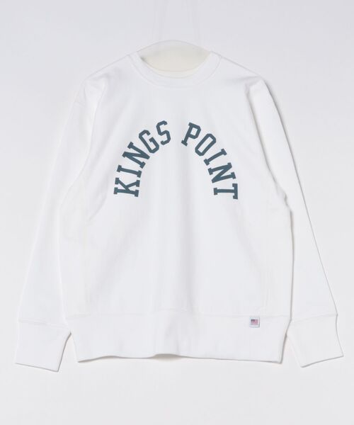 HOUSTON(ヒューストン)の「HOUSTON リバーススウェット(KINGS POINT)(スウェット・メンズ・グレー/オフホワイト・MEDIUM/LARGE/X-LARGE/XX-LARGE)」の8枚目の写真