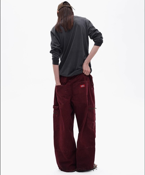MASONPRINCE（メイソンプリンス）の「バギーシルエット ダメージ加工 カーゴパンツ XXK4382【MASONPRINCE】【2025AW】（カーゴパンツ・メンズ・ベージュ/レッド/ブラック・L/M/S）」の7枚目の写真