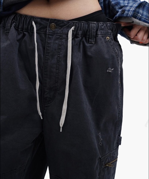 MASONPRINCE（メイソンプリンス）の「バギーシルエット ダメージ加工 カーゴパンツ XXK4382【MASONPRINCE】【2025AW】（カーゴパンツ・メンズ・ベージュ/レッド/ブラック・L/M/S）」の9枚目の写真