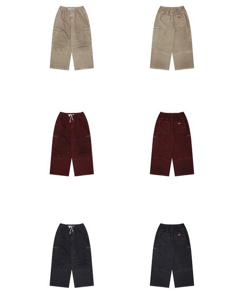 MASONPRINCE（メイソンプリンス）の「バギーシルエット ダメージ加工 カーゴパンツ XXK4382【MASONPRINCE】【2025AW】（カーゴパンツ・メンズ・ベージュ/レッド/ブラック・L/M/S）」の13枚目の写真
