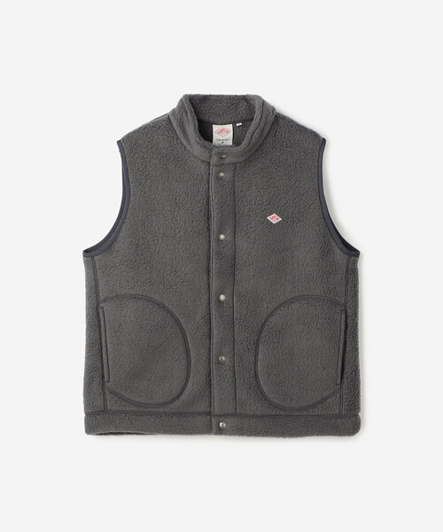 DANTON | ダブルフェイスボア スタンドカラーベスト MEN（ベスト