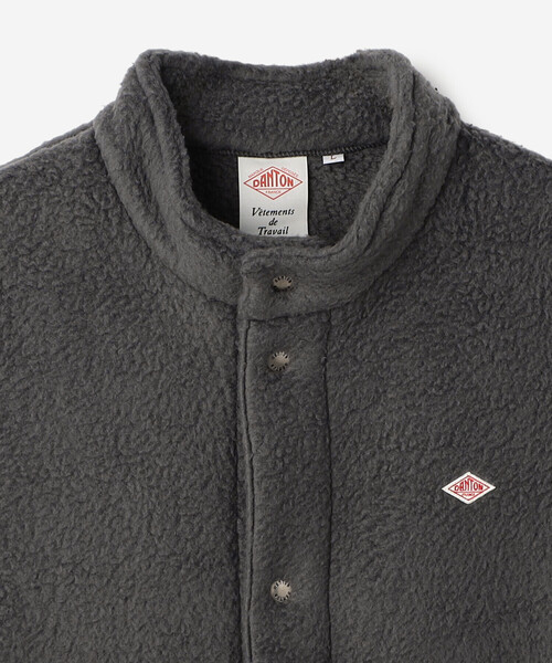 DANTON（ダントン）の「DANTON | ダブルフェイスボア スタンドカラーベスト MEN（ベスト・メンズ・ブラック/チャコール・M/L）」の14枚目の写真