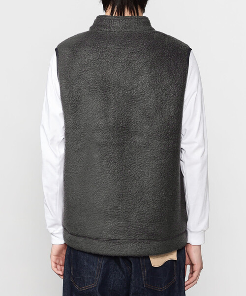 DANTON | ダブルフェイスボア スタンドカラーベスト MEN（ベスト