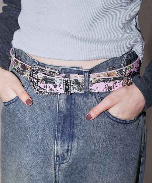 SEQUENZ（シークエンズ）の「【SEQUENZ（シークエンズ）】SEQUENZ RHINE STONE BELT LADIES / ベルト スタッズ ストーン リアルツリー レオパード レディース 雑貨（ベルト・レディース・ブラック/ホワイト/その他1/その他2・FREE）」の3枚目の写真