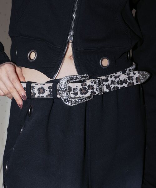 SEQUENZ（シークエンズ）の「【SEQUENZ（シークエンズ）】SEQUENZ RHINE STONE BELT LADIES / ベルト スタッズ ストーン リアルツリー レオパード レディース 雑貨（ベルト・レディース・ブラック/ホワイト/その他1/その他2・FREE）」の4枚目の写真