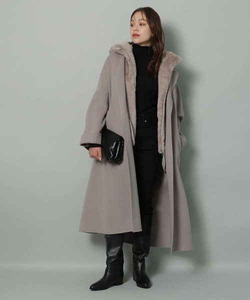 更にお値下↓アルページュストーリーファージップベスト チャコールグレーM 完売色 ファージップベスト（その他アウター）｜Arpege story（アルページュ