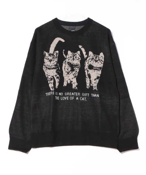 __gram.(スペースグラム)の「【__gram./スペースグラム】ジャガードアニマルニット(ニット/セーター・メンズ・チャコールグレー/アイボリー・LARGE/MEDIUM)」の18枚目の写真