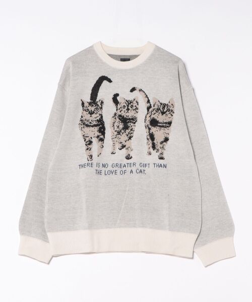 __gram.(スペースグラム)の「【__gram./スペースグラム】ジャガードアニマルニット(ニット/セーター・メンズ・チャコールグレー/アイボリー・LARGE/MEDIUM)」の17枚目の写真