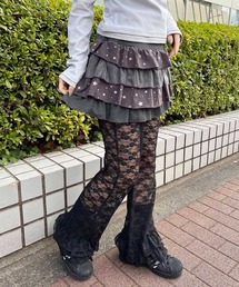 WC（ダブル シー）の「ヘムフリルレースフレアパンツ（その他パンツ）」