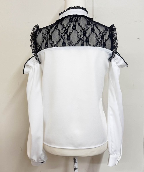 MA*RS(アメーバーマーズ)の「ハートバックル肩開きブラウス(シャツ/ブラウス・レディース・ホワイト/ピンク/ブラック・FREE)」の7枚目の写真