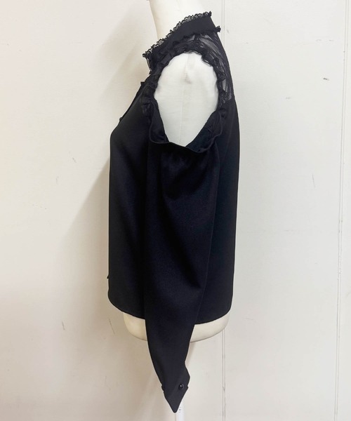 MA*RS(アメーバーマーズ)の「ハートバックル肩開きブラウス(シャツ/ブラウス・レディース・ホワイト/ピンク/ブラック・FREE)」の10枚目の写真