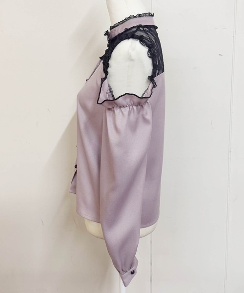 MA*RS(アメーバーマーズ)の「ハートバックル肩開きブラウス(シャツ/ブラウス・レディース・ホワイト/ピンク/ブラック・FREE)」の14枚目の写真