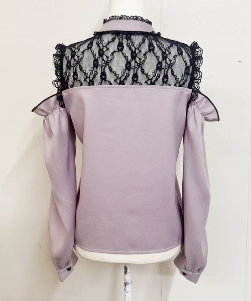 MA*RS(アメーバーマーズ)の「ハートバックル肩開きブラウス(シャツ/ブラウス・レディース・ホワイト/ピンク/ブラック・FREE)」の15枚目の写真