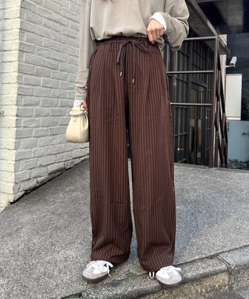 CIAOPANIC TYPY（チャオパニックティピー）の「【サイズ展開豊富】全骨格優勝スラックスパンツ（スラックス・レディース・ベージュ/ブラック/グレー/ブラウン系その他/グレー系その他/ブラウン/ネイビー・SMALL/X-SMALL/LARGE/MEDIUM/X-LARGE）」の8枚目の写真