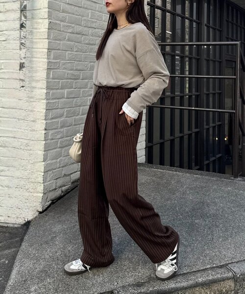 CIAOPANIC TYPY（チャオパニックティピー）の「【サイズ展開豊富】全骨格優勝スラックスパンツ（スラックス・レディース・ベージュ/ブラック/グレー/ブラウン系その他/グレー系その他/ブラウン/ネイビー・SMALL/X-SMALL/LARGE/MEDIUM/X-LARGE）」の9枚目の写真