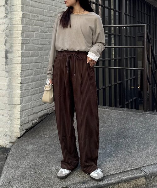 CIAOPANIC TYPY（チャオパニックティピー）の「【サイズ展開豊富】全骨格優勝スラックスパンツ（スラックス・レディース・ベージュ/ブラック/グレー/ブラウン系その他/グレー系その他/ブラウン/ネイビー・SMALL/X-SMALL/LARGE/MEDIUM/X-LARGE）」の10枚目の写真