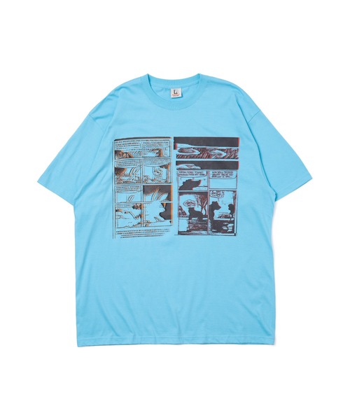 NON TOKYO(ノントーキョー)の「NON TOKYO/ノントーキョー/プリントBIG Tシャツ(コミック)(Tシャツ/カットソー・レディース・ホワイト/ブラック/ブルー・F)」の11枚目の写真