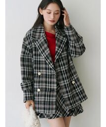 MERCURYDUO | オリジナルロービングチェックPコート(その他アウター)