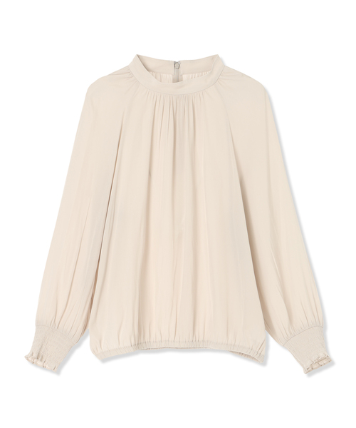 A/C DESIGN BY ALPHA CUBIC（エーシーデザインバイアルファキュービック）の「ギャザーブラウス（シャツ/ブラウス・レディース・グリーン/ベージュ/ネイビー・9号/11号）」の21枚目の写真