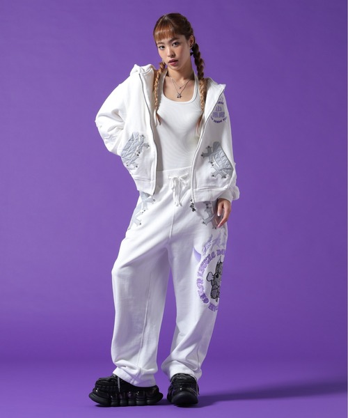 GALFY(ガルフィー)の「GALFY/ガルフィー/【LHP別注】小悪魔スウェットパンツ(スウェットパンツ・レディース・ブラック系その他/ブラック/ホワイト・L/XL)」の22枚目の写真