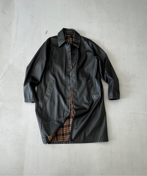 DIESEL J-rivers 'BLACK'（ステンカラーコート）｜DIESEL（ディーゼル