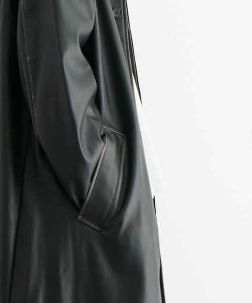 DIESEL（ディーゼル）の「DIESEL J-rivers "BLACK"（ステンカラーコート・メンズ・ブラック・46）」の7枚目の写真