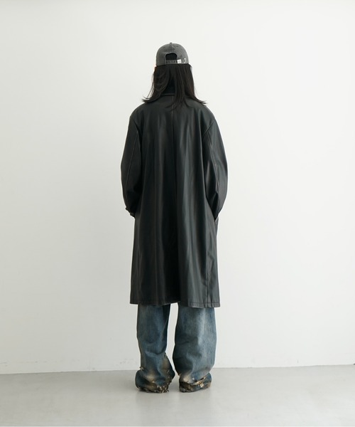 DIESEL（ディーゼル）の「DIESEL J-rivers "BLACK"（ステンカラーコート・メンズ・ブラック・46）」の3枚目の写真