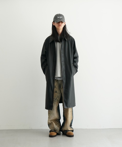 DIESEL J-rivers 'BLACK'（ステンカラーコート）｜DIESEL（ディーゼル