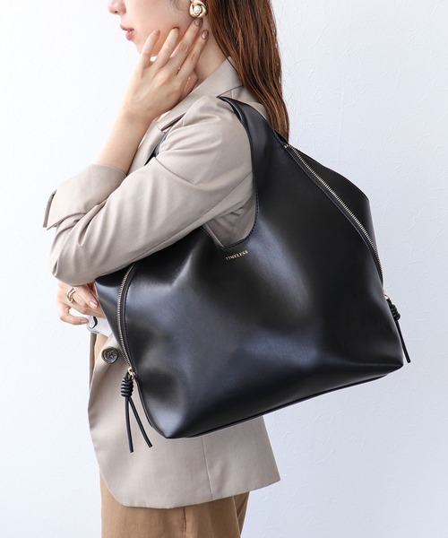 Cepica(セピカ)の「3ピースソフト合成皮革トートバッグ(トートバッグ・レディース・ブラック/シルバー・FREE)」の5枚目の写真