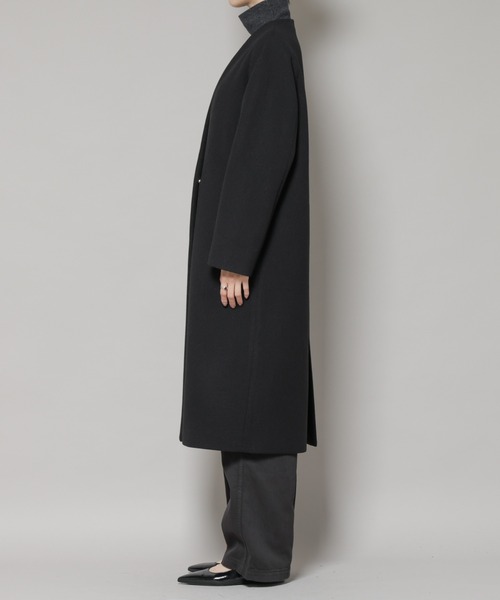 セール】Vネックノーカラーコート（ノーカラーコート）｜NANO universe