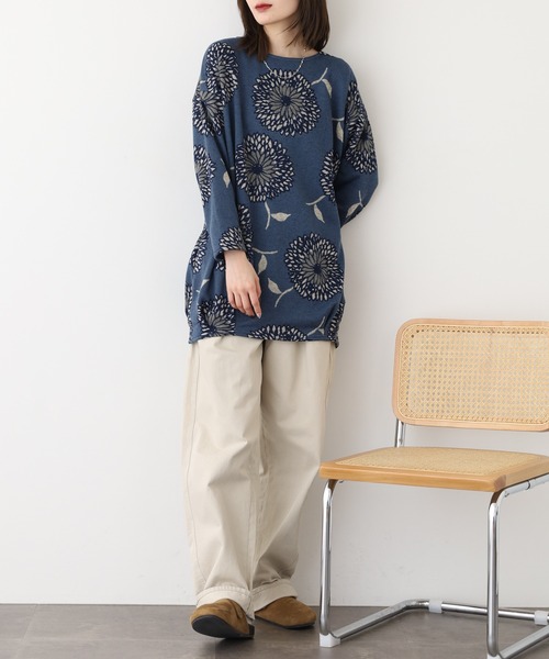 BARNDOOR(バーンドア)の「ニットソー タックチュニック 長袖 26AW(チュニック・レディース・ブラック系1/グレー系1/ブルー系1/イエロー系1/ナチュラル/ベージュ系1・FREE)」の19枚目の写真