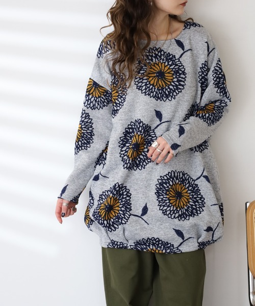 BARNDOOR(バーンドア)の「ニットソー タックチュニック 長袖 26AW(チュニック・レディース・ブラック系1/グレー系1/ブルー系1/イエロー系1/ナチュラル/ベージュ系1・FREE)」の20枚目の写真