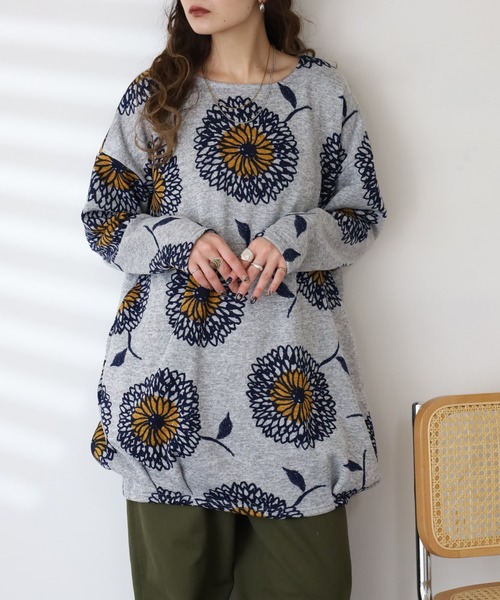 BARNDOOR(バーンドア)の「ニットソー タックチュニック 長袖 26AW(チュニック・レディース・ブラック系1/グレー系1/ブルー系1/イエロー系1/ナチュラル/ベージュ系1・FREE)」の21枚目の写真