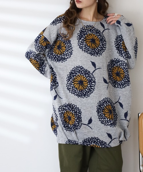 BARNDOOR(バーンドア)の「ニットソー タックチュニック 長袖 26AW(チュニック・レディース・ブラック系1/グレー系1/ブルー系1/イエロー系1/ナチュラル/ベージュ系1・FREE)」の22枚目の写真