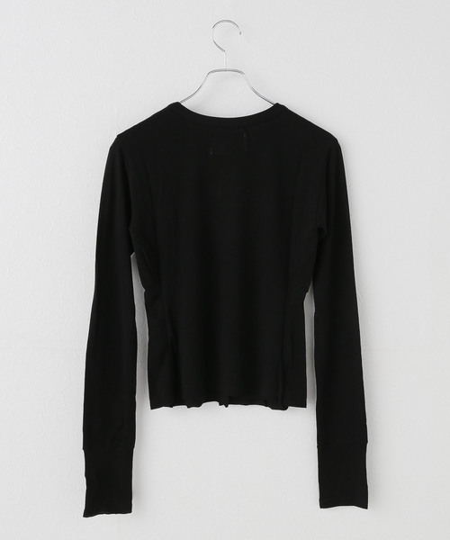 JOURNAL STANDARD(ジャーナルスタンダード)の「【NOMARHYTHM TEXTILE】 MULTI Button Rib Cardigan(カーディガン/ボレロ・レディース・ブラック・MEDIUM)」の4枚目の写真