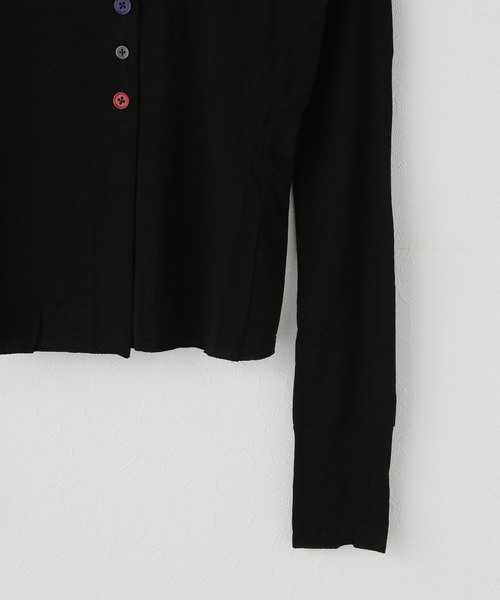 JOURNAL STANDARD(ジャーナルスタンダード)の「【NOMARHYTHM TEXTILE】 MULTI Button Rib Cardigan(カーディガン/ボレロ・レディース・ブラック・MEDIUM)」の3枚目の写真