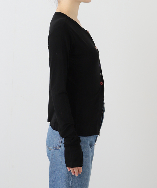 JOURNAL STANDARD(ジャーナルスタンダード)の「【NOMARHYTHM TEXTILE】 MULTI Button Rib Cardigan(カーディガン/ボレロ・レディース・ブラック・MEDIUM)」の5枚目の写真