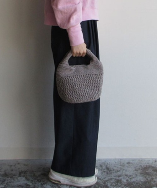 CACHELLIE（カシェリエ）の「KNIT MARU TOTE（トートバッグ・レディース・ブラック/イエロー/グレー・FREE）」の3枚目の写真