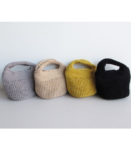 CACHELLIE（カシェリエ）の「KNIT MARU TOTE（トートバッグ・レディース・ブラック/イエロー/グレー・FREE）」の8枚目の写真