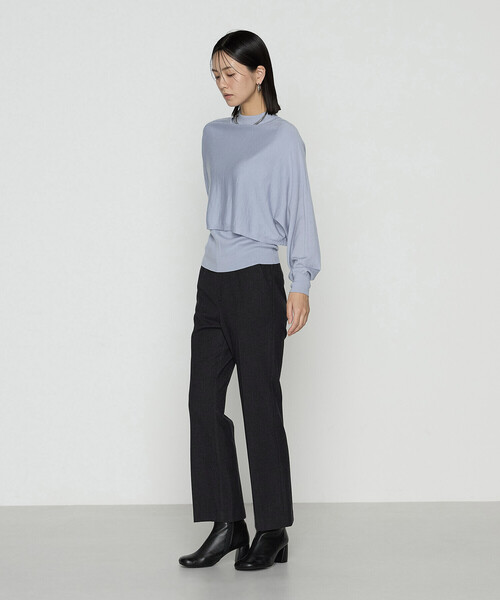 COMME CA（コムサ）の「ウール梳毛 ツインニット（アンサンブル・レディース・トップグレー/レッド/チャコール/サックスブルー・11号/9号）」の16枚目の写真