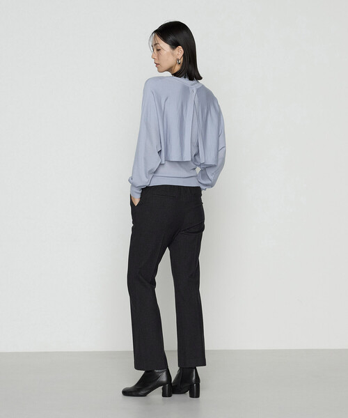 COMME CA（コムサ）の「ウール梳毛 ツインニット（アンサンブル・レディース・トップグレー/レッド/チャコール/サックスブルー・11号/9号）」の17枚目の写真