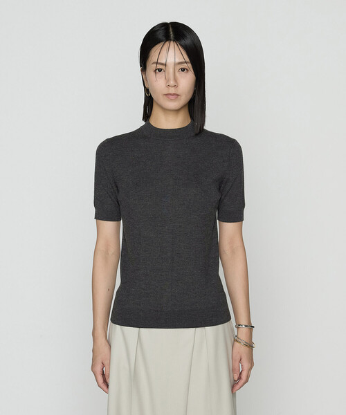 COMME CA（コムサ）の「ウール梳毛 ツインニット（アンサンブル・レディース・トップグレー/レッド/チャコール/サックスブルー・11号/9号）」の22枚目の写真