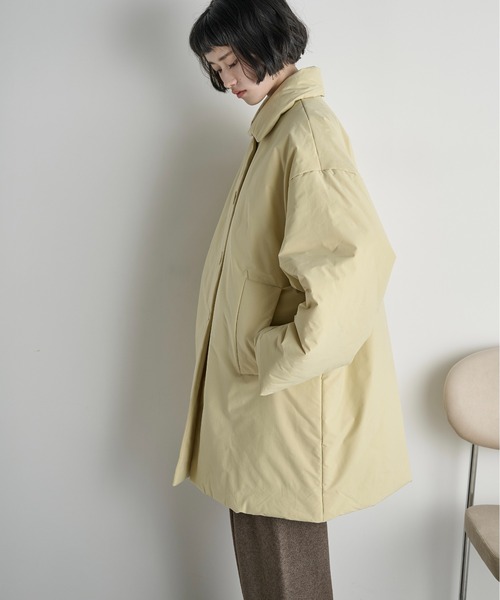 THE YOn（ザヨン）の「ストールセットミドルパフジャケット（ダウンジャケット/コート・レディース・ブラック/ブラウン/イエロー・FREE）」の13枚目の写真