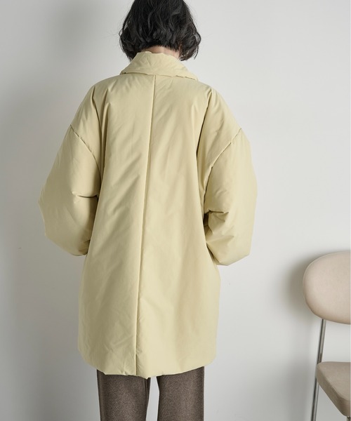 THE YOn（ザヨン）の「ストールセットミドルパフジャケット（ダウンジャケット/コート・レディース・ブラック/ブラウン/イエロー・FREE）」の14枚目の写真