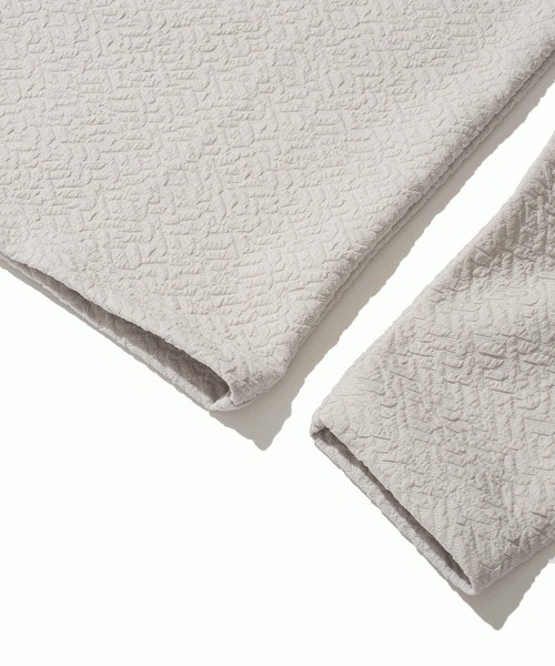 TETE HOMME(テットオム)の「ジオメトリックジャガードロンT(Tシャツ/カットソー・メンズ・ホワイト/グリーン/グレー・MEDIUM/LARGE/X-LARGE)」の11枚目の写真