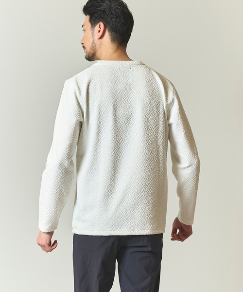 TETE HOMME(テットオム)の「ジオメトリックジャガードロンT(Tシャツ/カットソー・メンズ・ホワイト/グリーン/グレー・MEDIUM/LARGE/X-LARGE)」の15枚目の写真